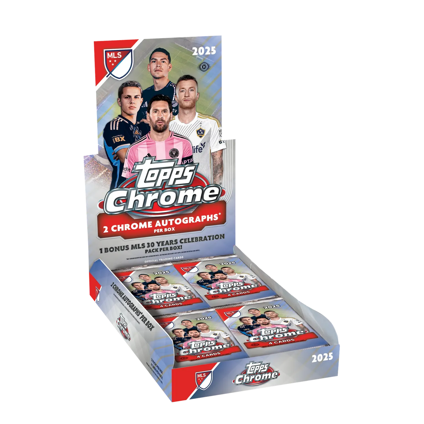 2025 Topps MLS Major League Soccer Chrome Hobby Box