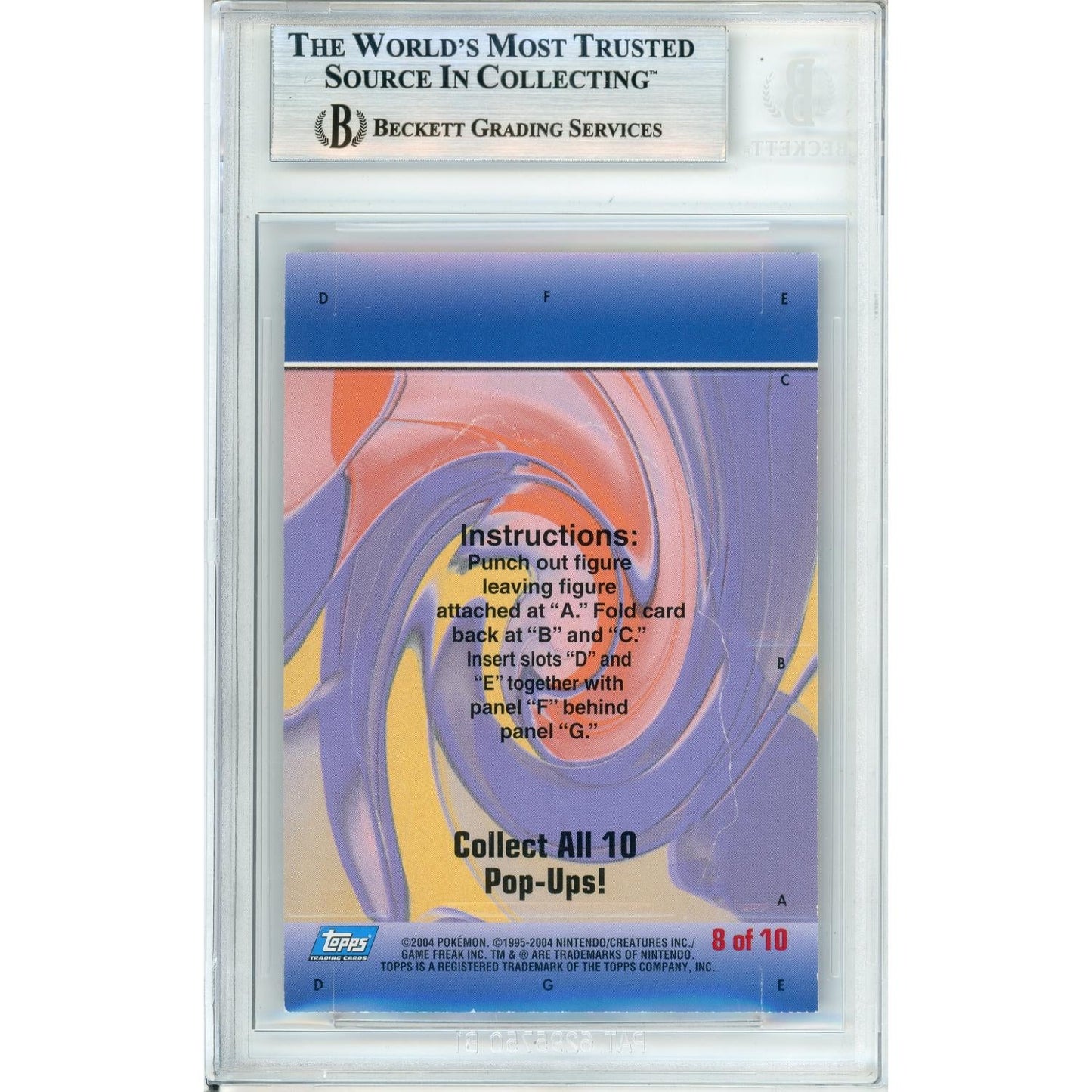 Pokemon Graded: Charizard #8 Pop-Ups Advanced Challenger (2004) Beckett 6.5