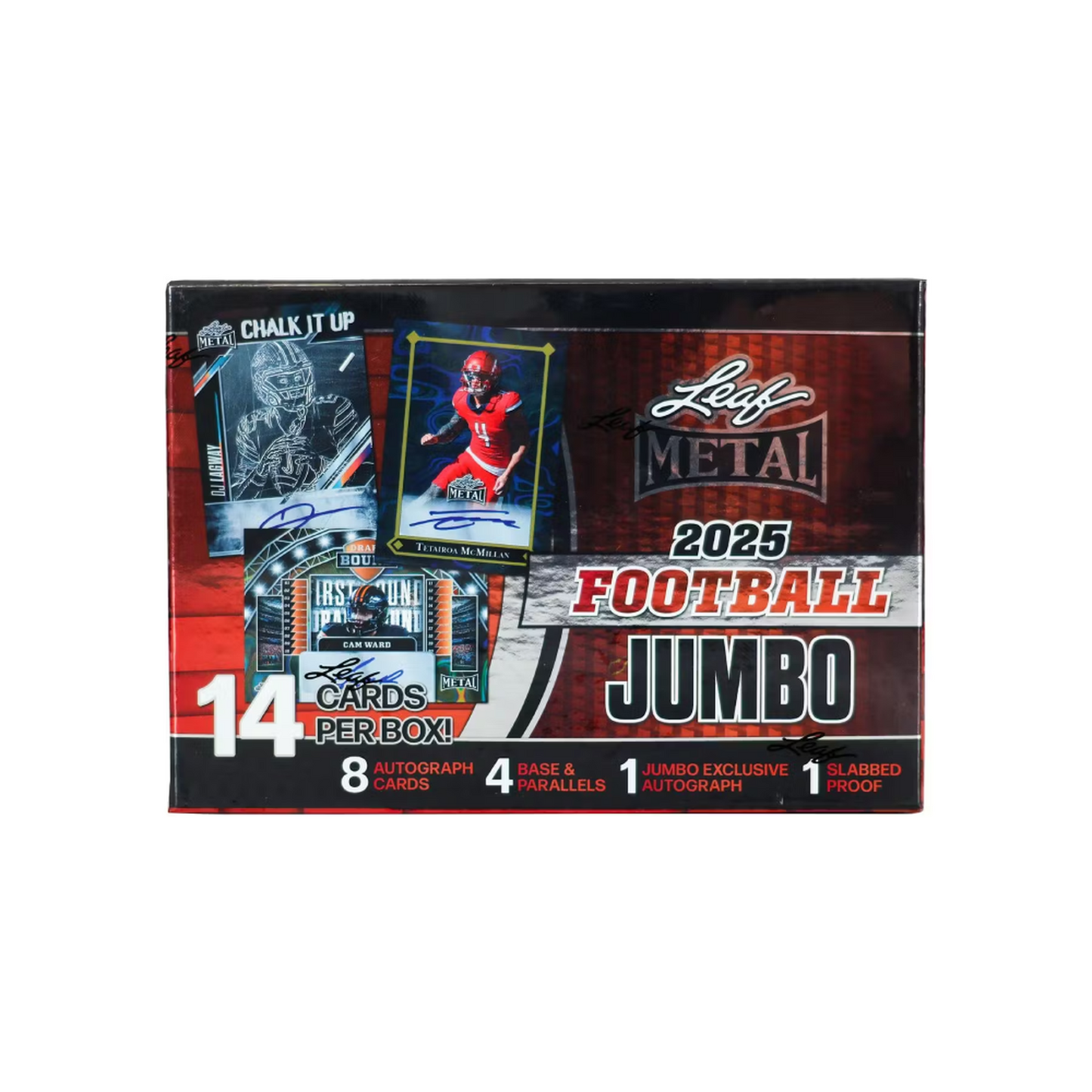 2025 Leaf Metal Football Jumbo Box