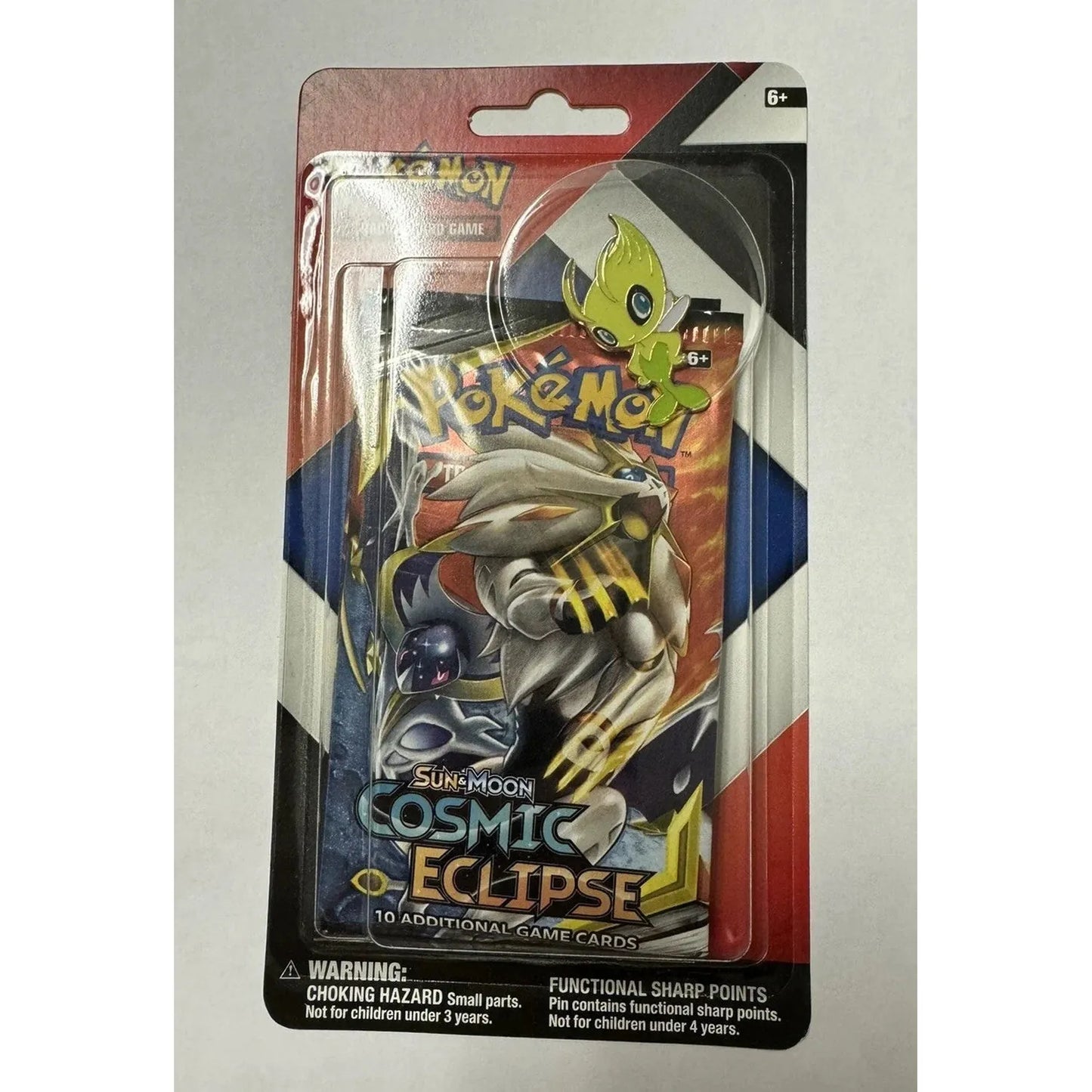 Sealed Pokemon w/ Sun & Moon Cosmic Eclipse Blister 2 Pack w/ Pin