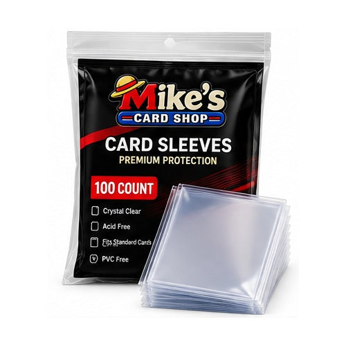 Mike’s Cards Shop Clear Trading Card Sleeves - 100 Count