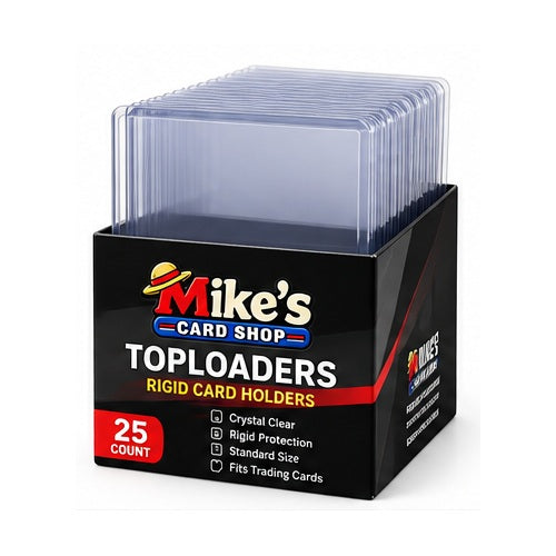 Mike’s Cards Shop Rigid Trading Card Toploaders - 25 Count