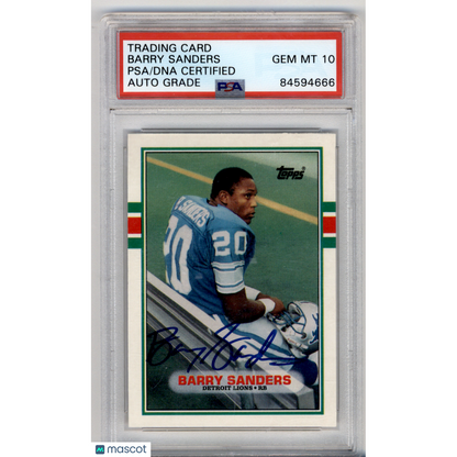 Barry Sanders PSA A