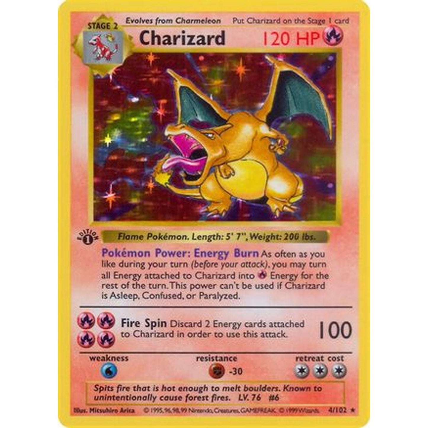 Charizard [Base Set Shadowless]  - Unlimited Holofoil