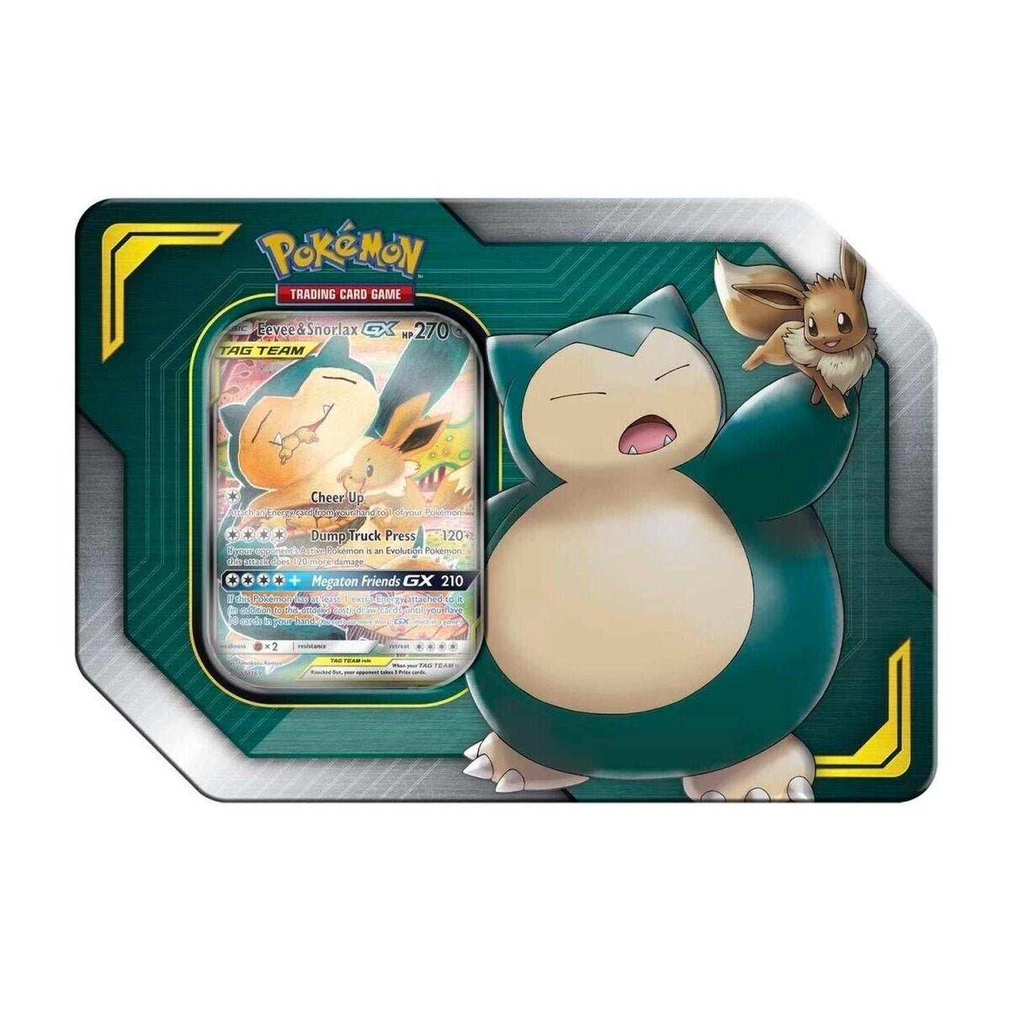 Pokemon: Sun & Moon Eevee & Snorlax GX Tag Team Tin (Sealed)