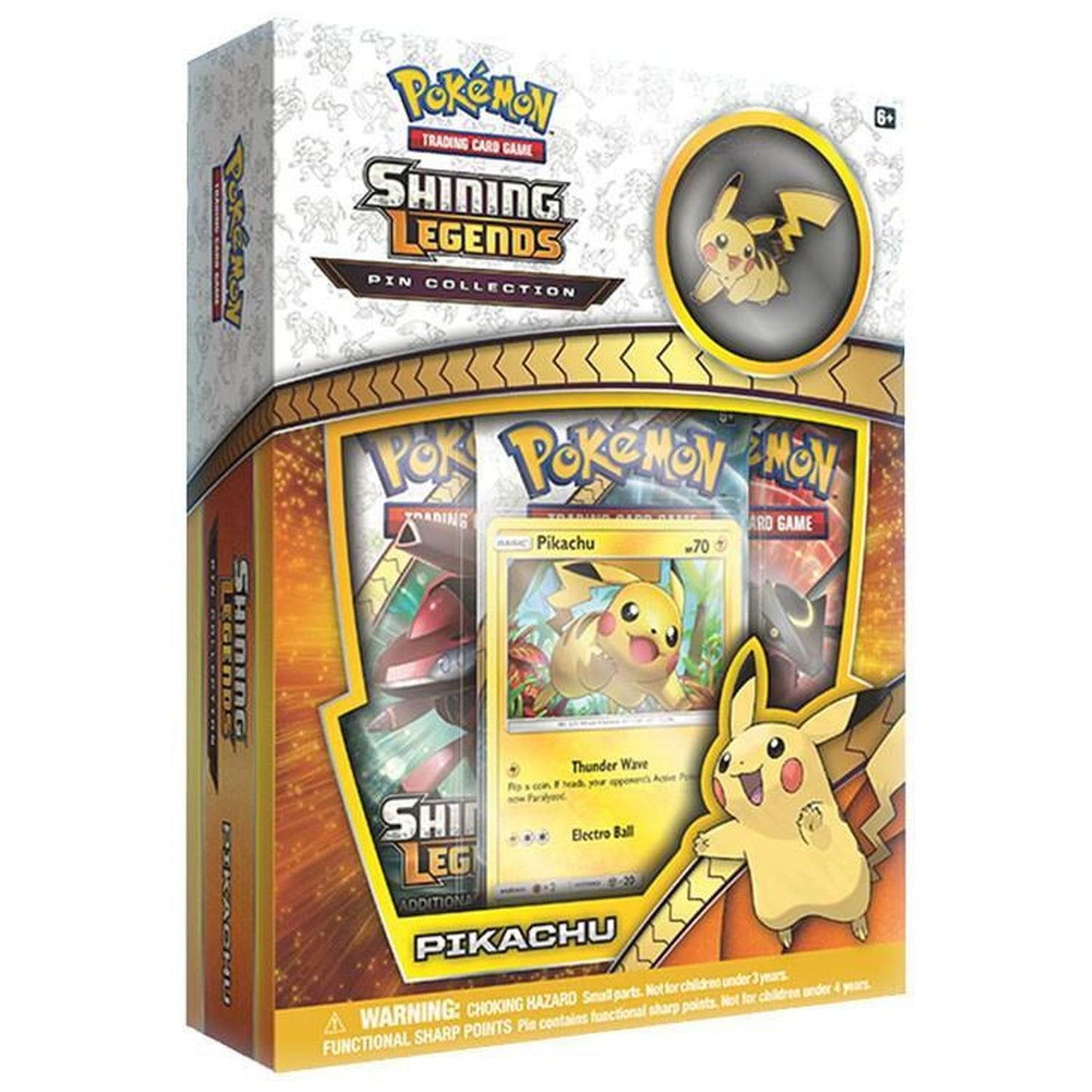 Pokemon: Shining Legends Pin Collection Boxes Pikachu & Mewtwo (Sealed Set of 2)