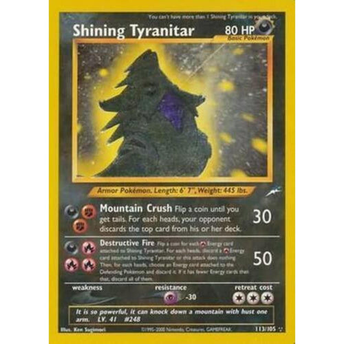 Shining Tyranitar [Neo Destiny]  - Unlimited Holofoil