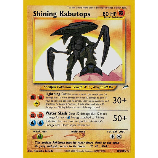 Shining Kabutops [Neo Destiny]  - Unlimited Holofoil