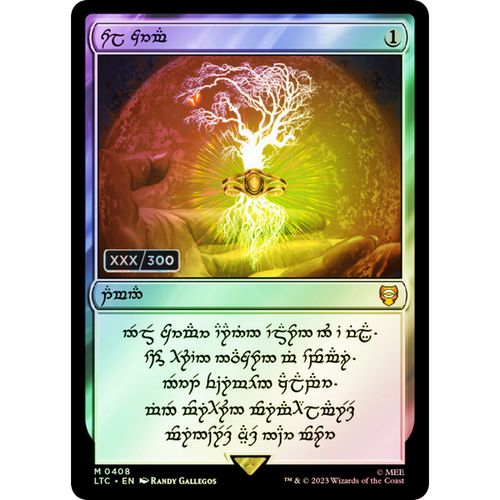 Sol Ring - Elven (0408) (Serial Numbered) [Tales of Middle-earth Commander] Foil