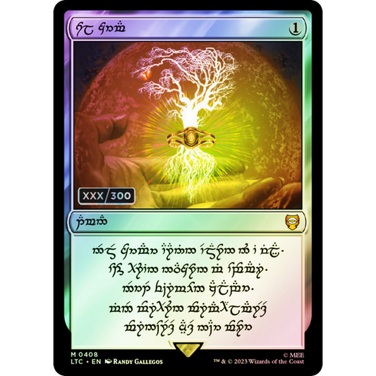 Sol Ring - Elven (0408) (Serial Numbered) [Tales of Middle-earth Commander] Foil