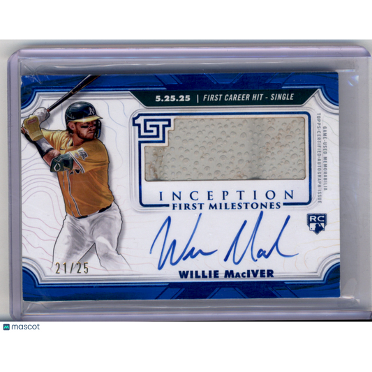 2025 Topps Inception Willie MacIver Rookie #FMAR-WMI /25