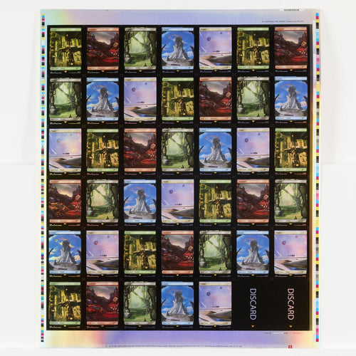 Magic the Gathering - Uncut Sheet: Secret Lair Drop: Transformers - Lands (foil)