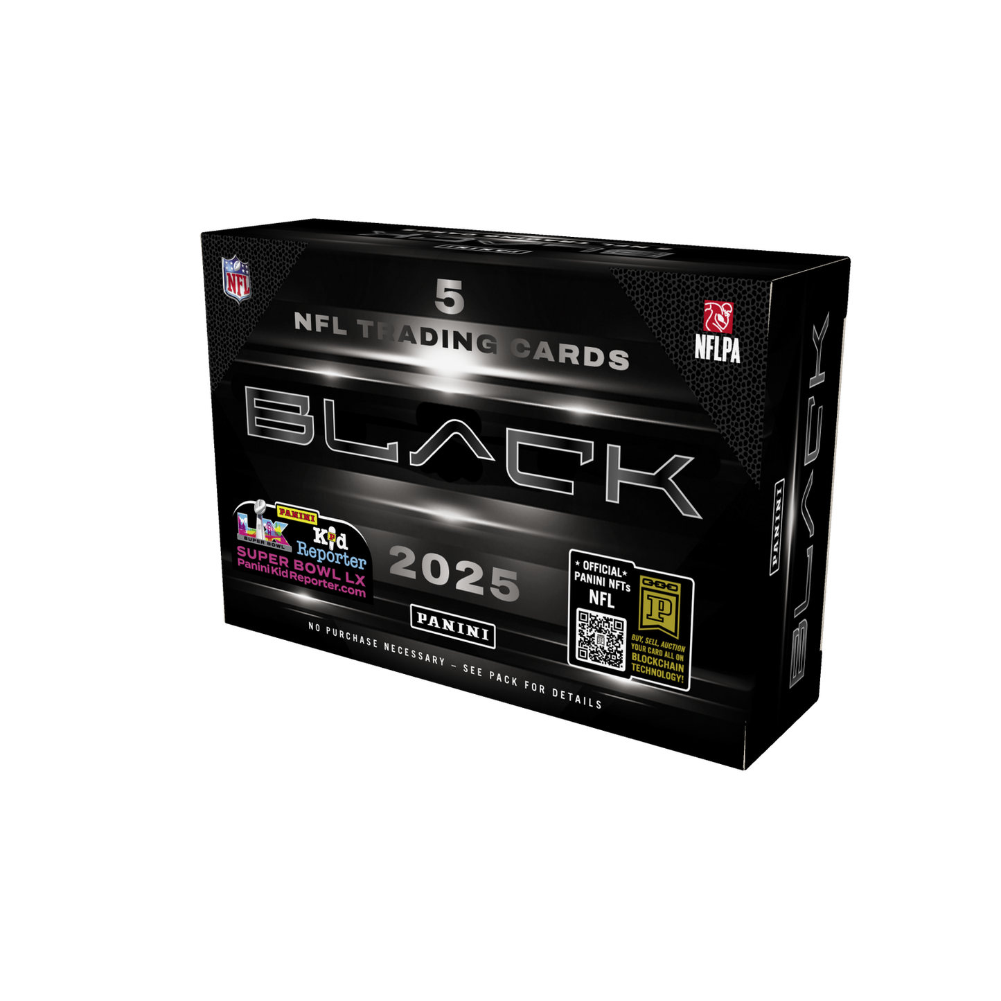2025 Panini Black NFL Trading Card Box Hobby