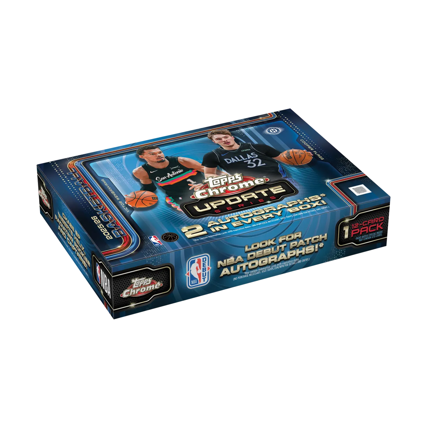 2025-26 Topps Chrome Update Series Basketball Delight Box