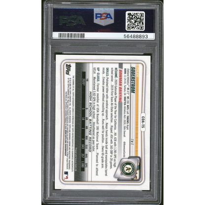 2020 Bowman Draft Chrome Draft Picks Autographs Tyler Soderstrom #CDATS Autograph PSA 10