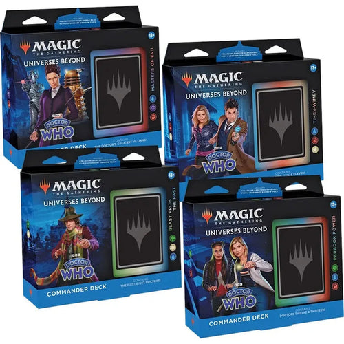 Magic the Gathering: Doctor Who Commander Deck Display: Set of 4 Decks