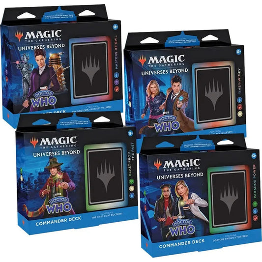 Magic the Gathering: Doctor Who Commander Deck Display: Set of 4 Decks
