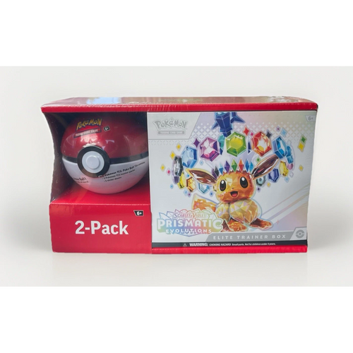 Pokemon: Prismatic Evolutions Elite Trainer Box and Pokeball (Sam's Club)