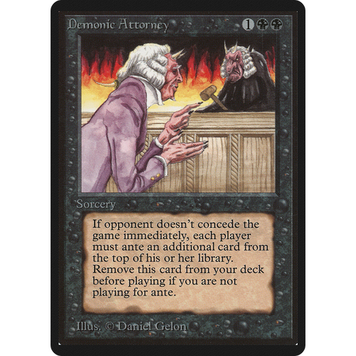 Demonic Attorney [Limited Edition Beta]