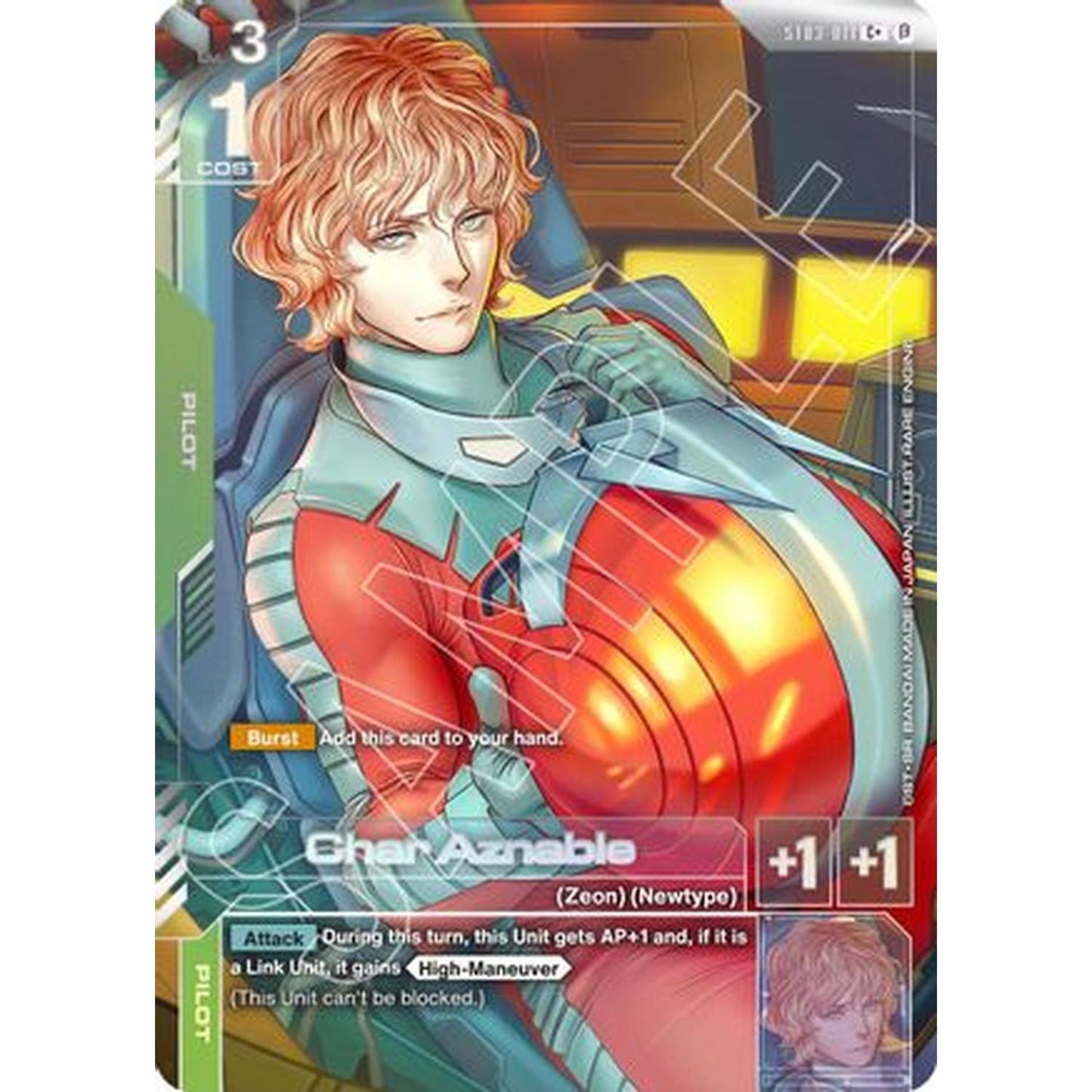 Char Aznable (C+) (ST03-011) [Edition Beta] Holofoil