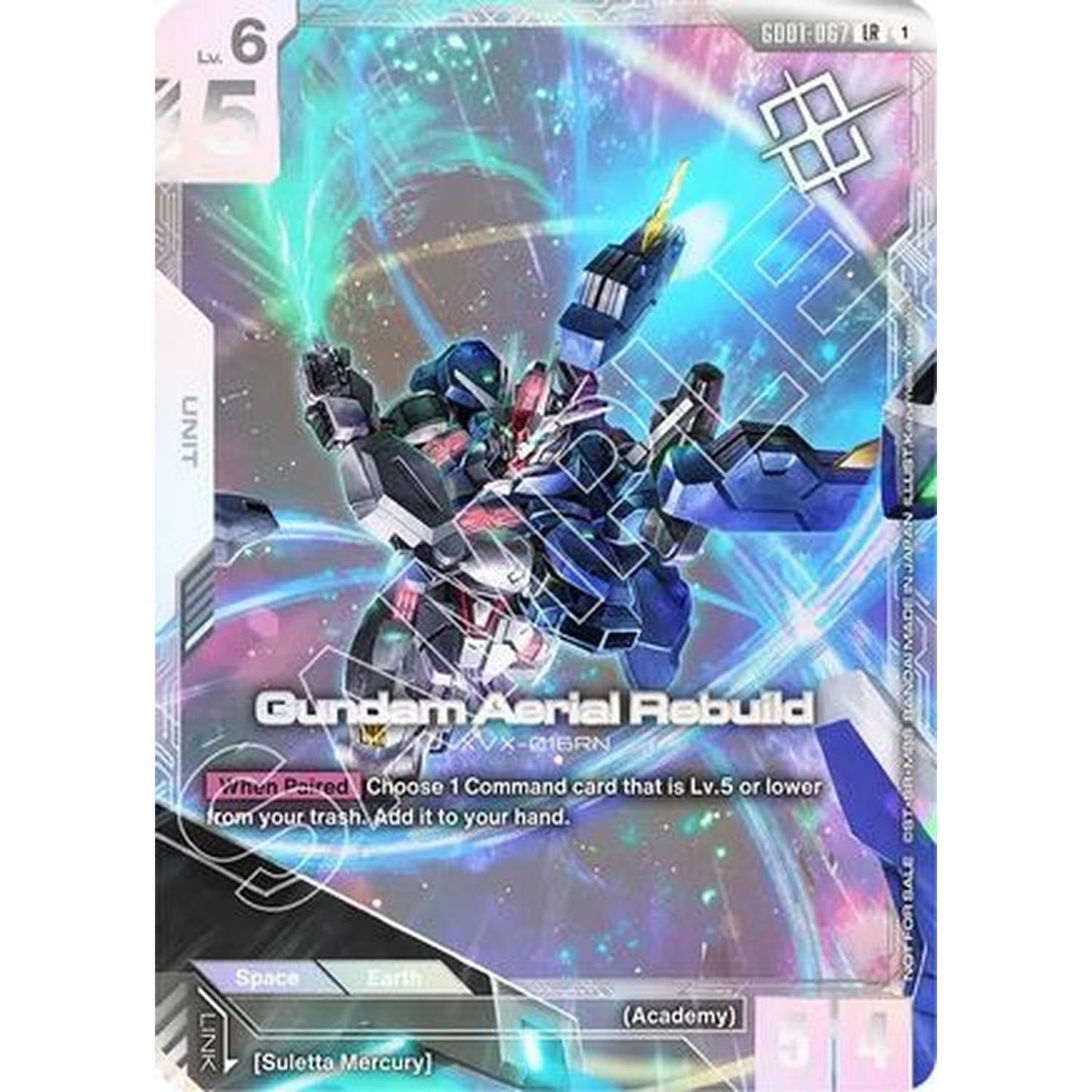 Gundam Aerial Rebuild (Newtype Challenge 2025 Mission1) (GD01-067) [Gundam Promotional Cards] Holofoil