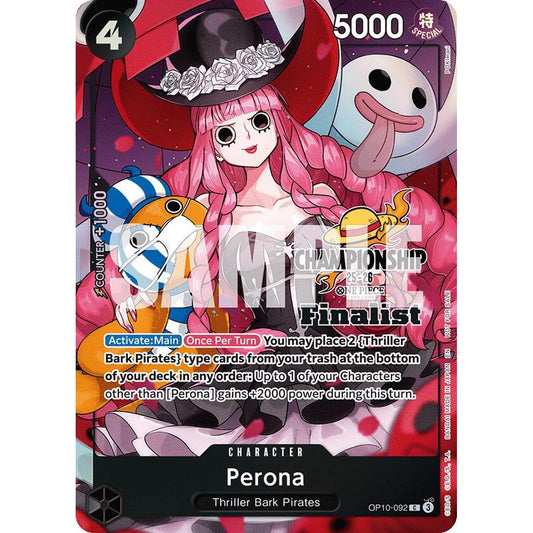 Perona (CS 25-26 Finalist Card Set 1) (OP10-092) [One Piece Promotion Cards]  Foil