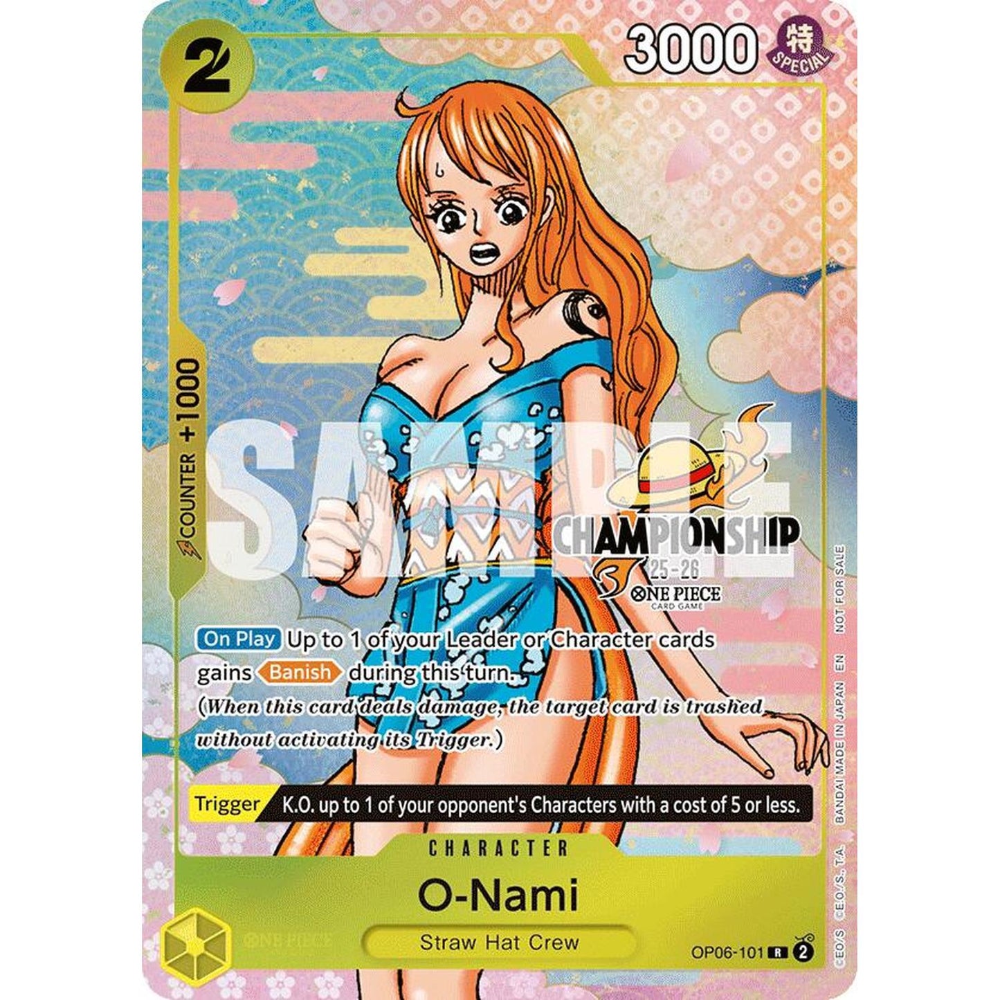 O-Nami (CS 25-26 Event Pack Finalist Ver.) (OP06-101) [One Piece Promotion Cards]  Foil
