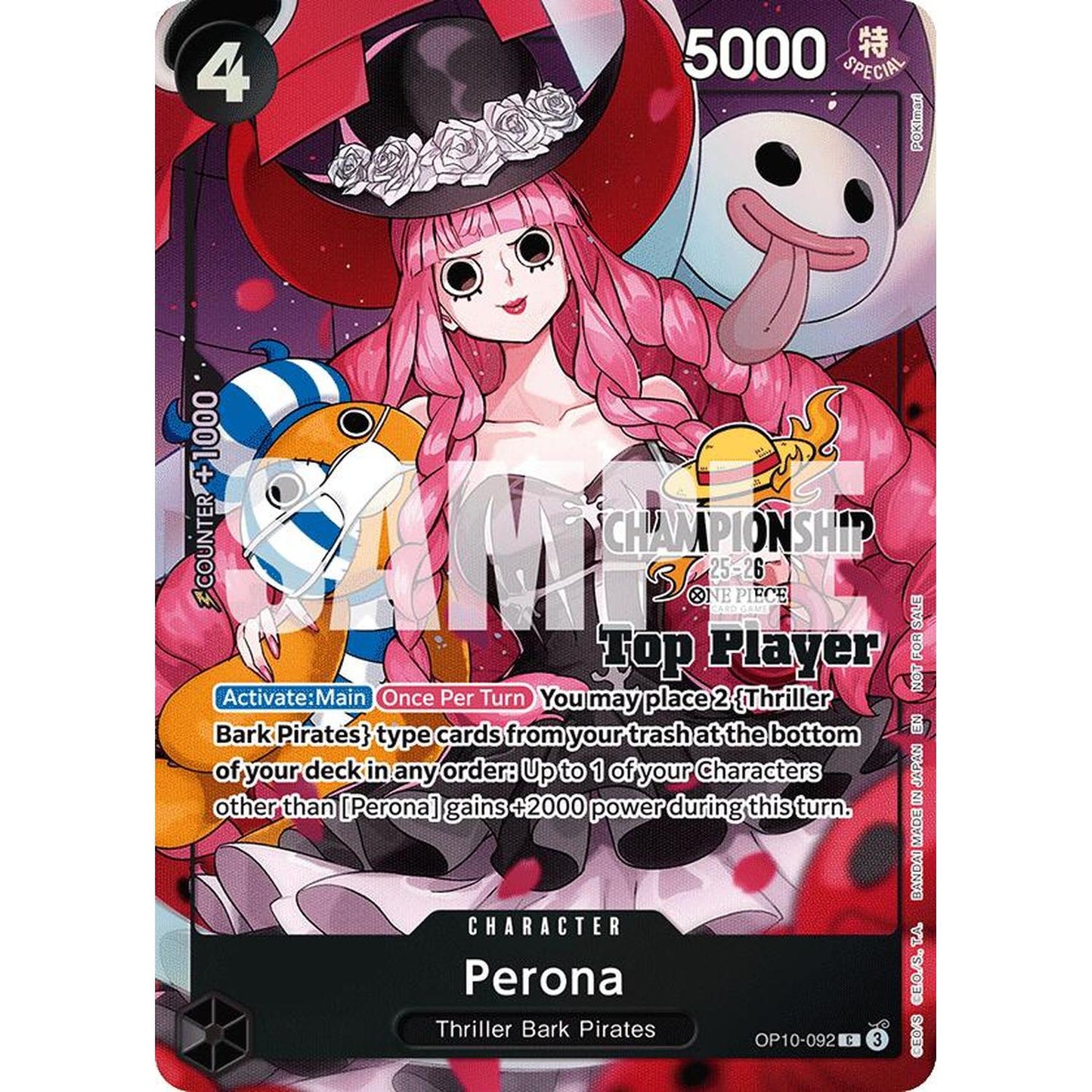 Perona (CS 25-26 Top Player Pack) (OP10-092) [One Piece Promotion Cards]  Foil