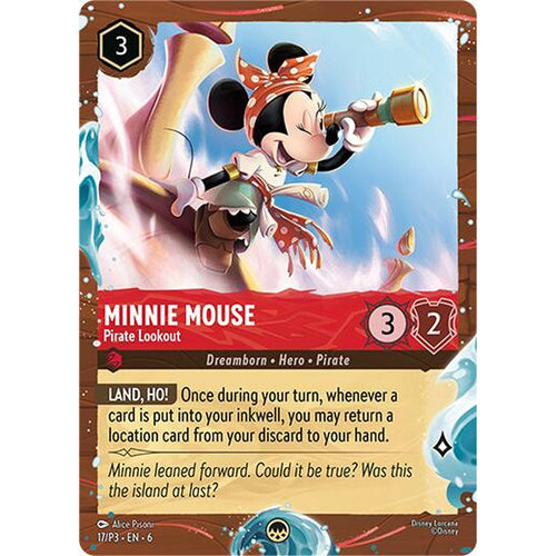 Minnie Mouse - Pirate Lookout (Disney Cruise Promo) (17/P3) [Disney Lorcana Promo Cards] Holofoil