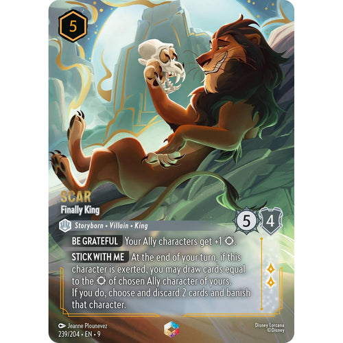 Scar - Finally King (Enchanted) (239/204) [Fabled] Holofoil
