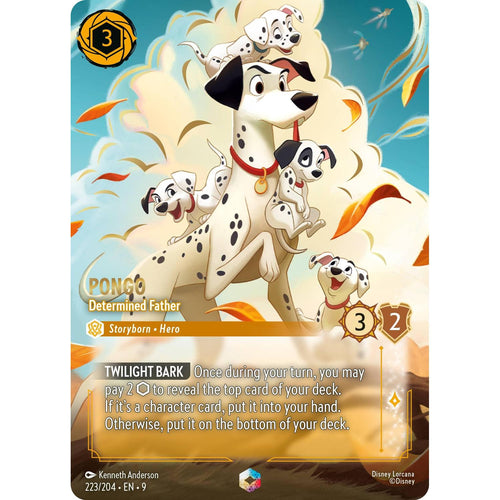 Pongo - Determined Father (Enchanted) (223/204) [Fabled] Holofoil