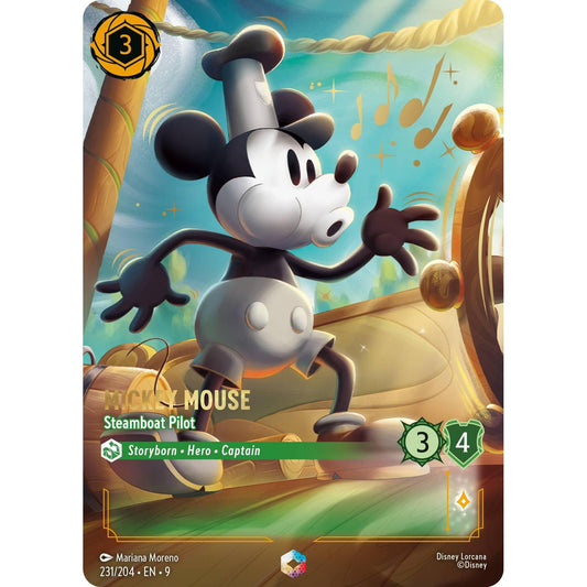 Mickey Mouse - Steamboat Pilot (Enchanted) (231/204) [Fabled] Holofoil