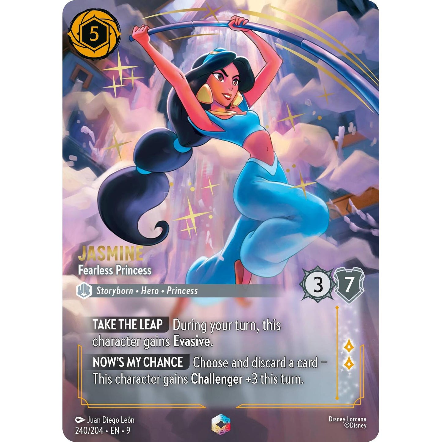 Jasmine - Fearless Princess (Enchanted) (240/204) [Fabled] Holofoil