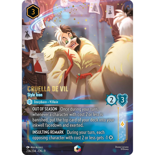 Cruella De Vil - Style Icon (Enchanted) (236/204) [Fabled] Holofoil