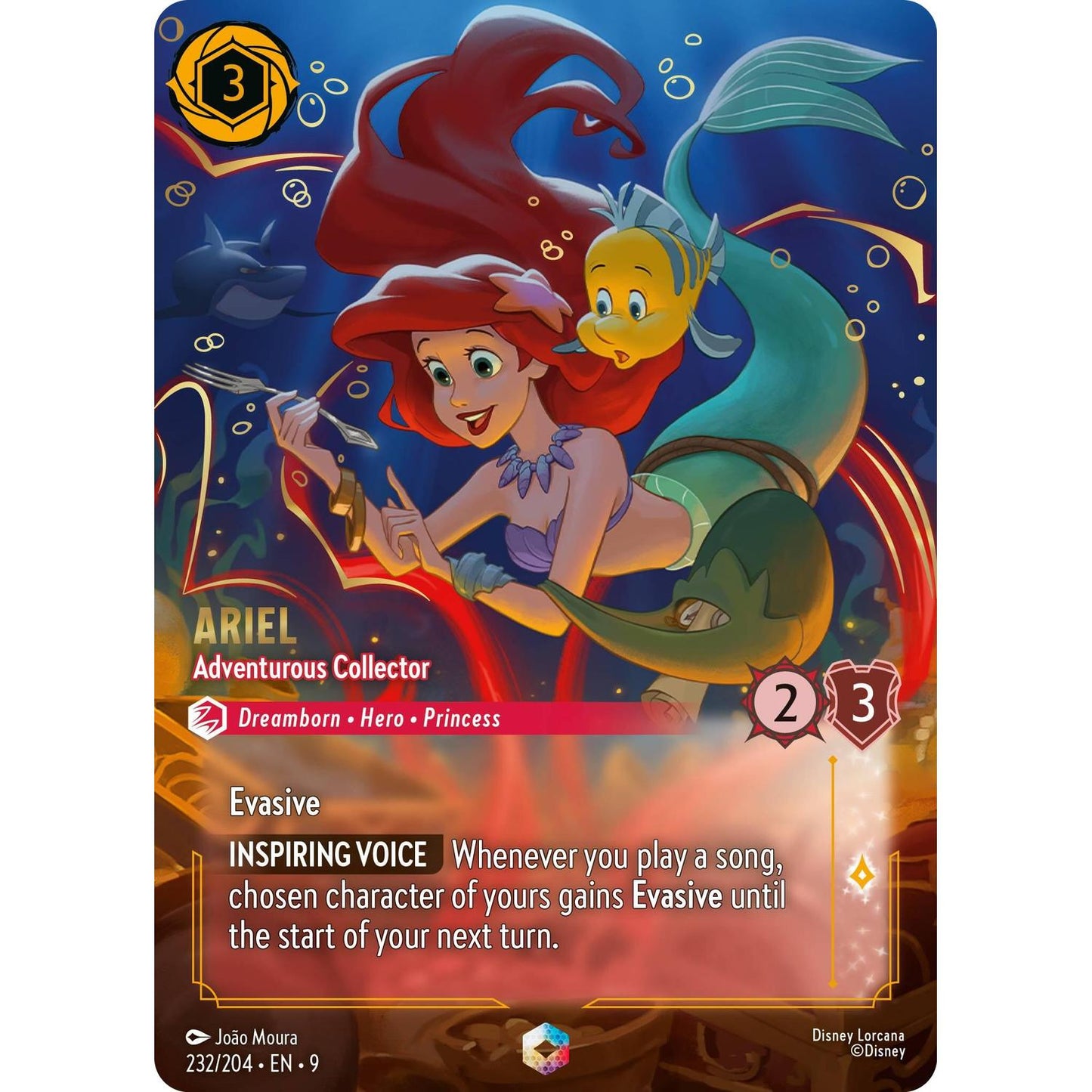 Ariel - Adventurous Collector (Enchanted) (232/204) [Fabled] Holofoil
