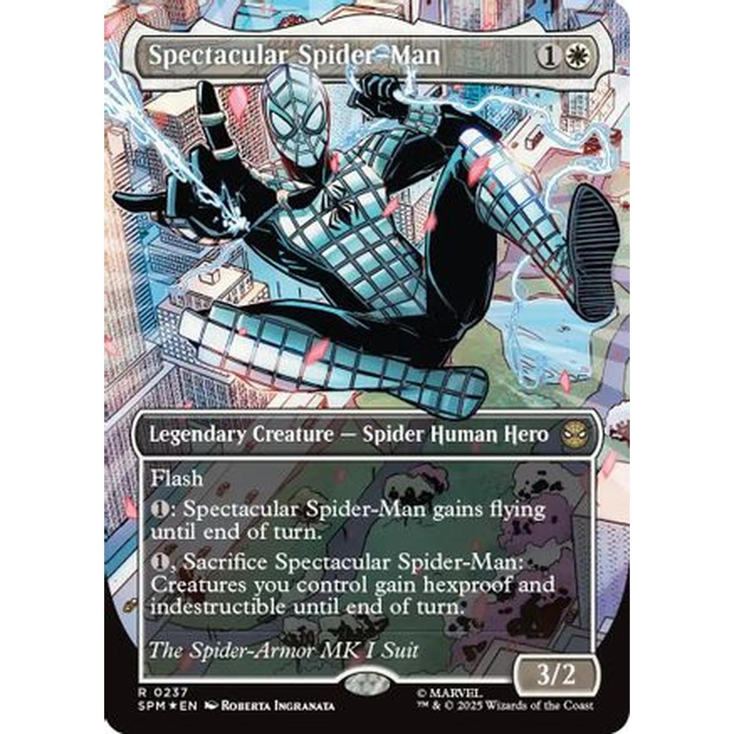 Spectacular Spider-Man (0237) (Borderless) (Textured Foil) [Marvel's Spider-Man] Foil