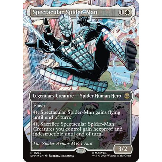 Spectacular Spider-Man (0237) (Borderless) (Textured Foil) [Marvel's Spider-Man] Foil