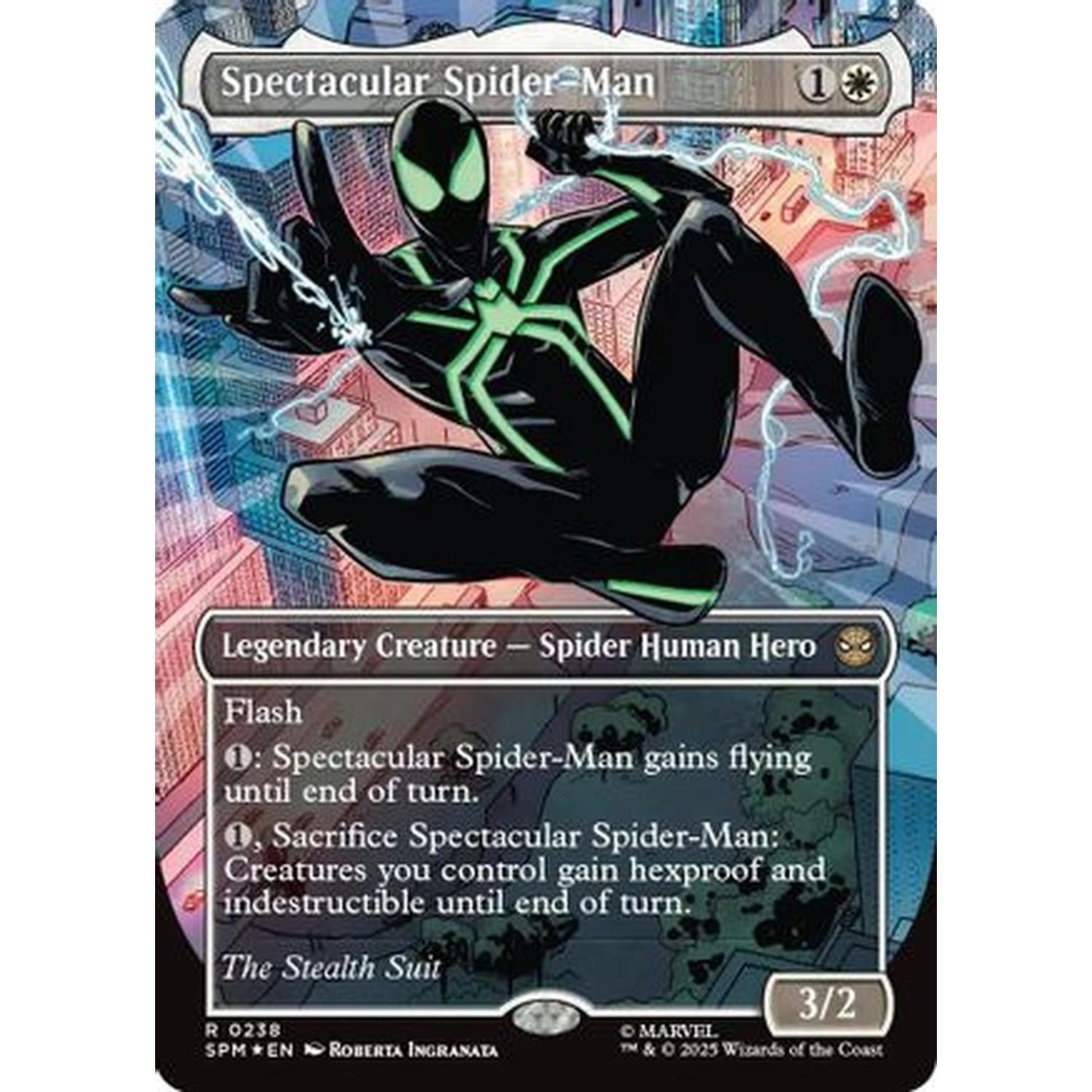 Spectacular Spider-Man (0238) (Borderless) (Textured Foil) [Marvel's Spider-Man] Foil