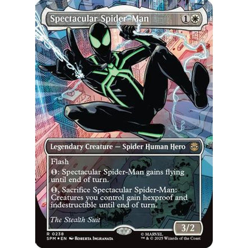 Spectacular Spider-Man (0238) (Borderless) (Textured Foil) [Marvel's Spider-Man] Foil