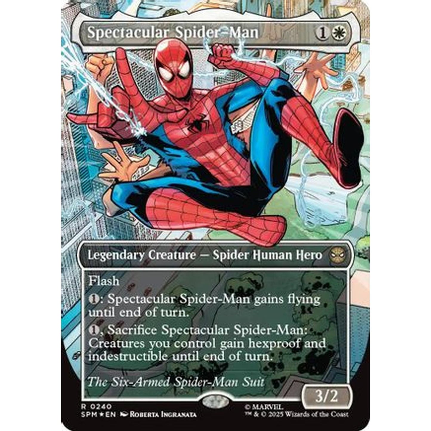 Spectacular Spider-Man (0240) (Borderless) (Textured Foil) [Marvel's Spider-Man] Foil