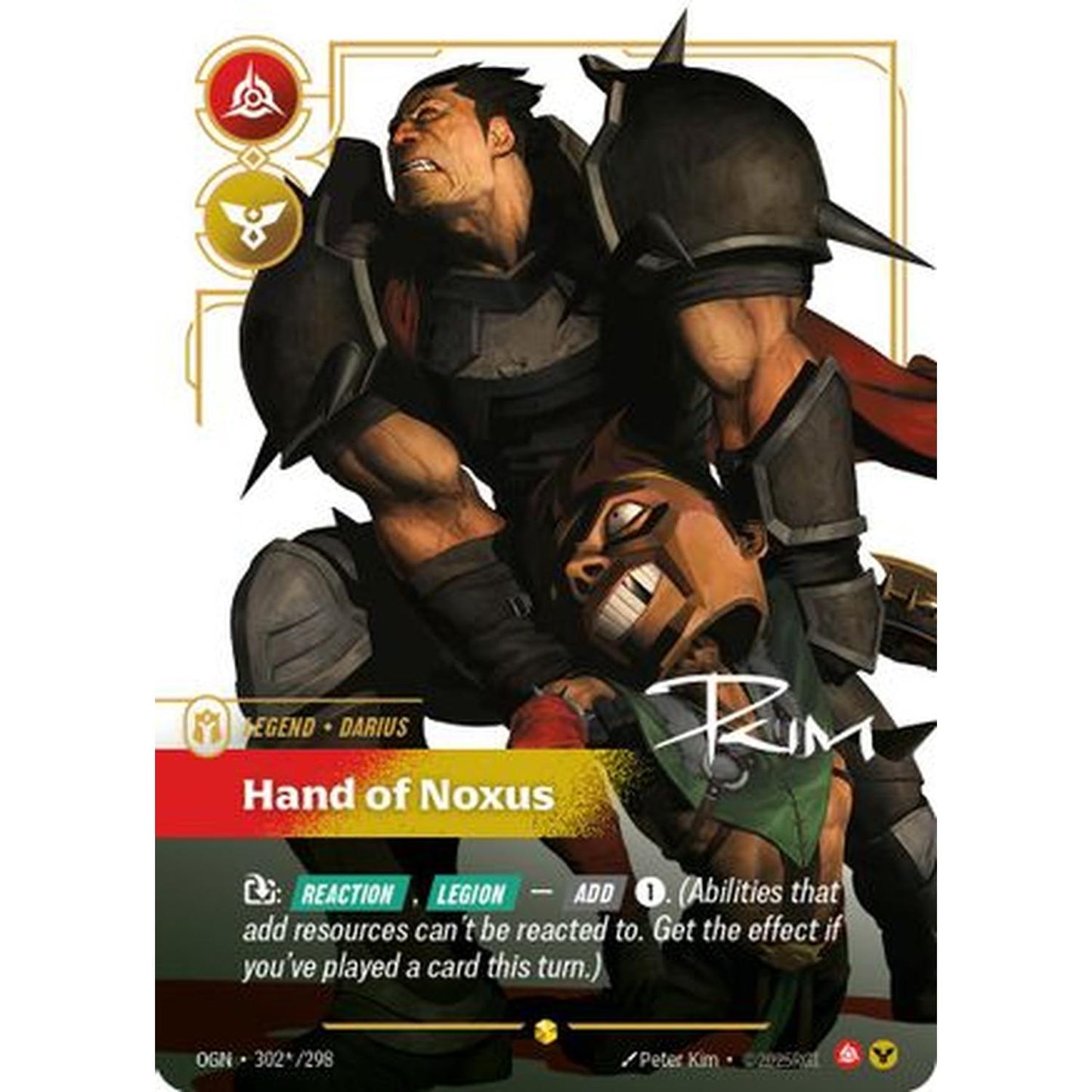 Darius - Hand of Noxus (Signature) (302*/298) [Origins] Foil