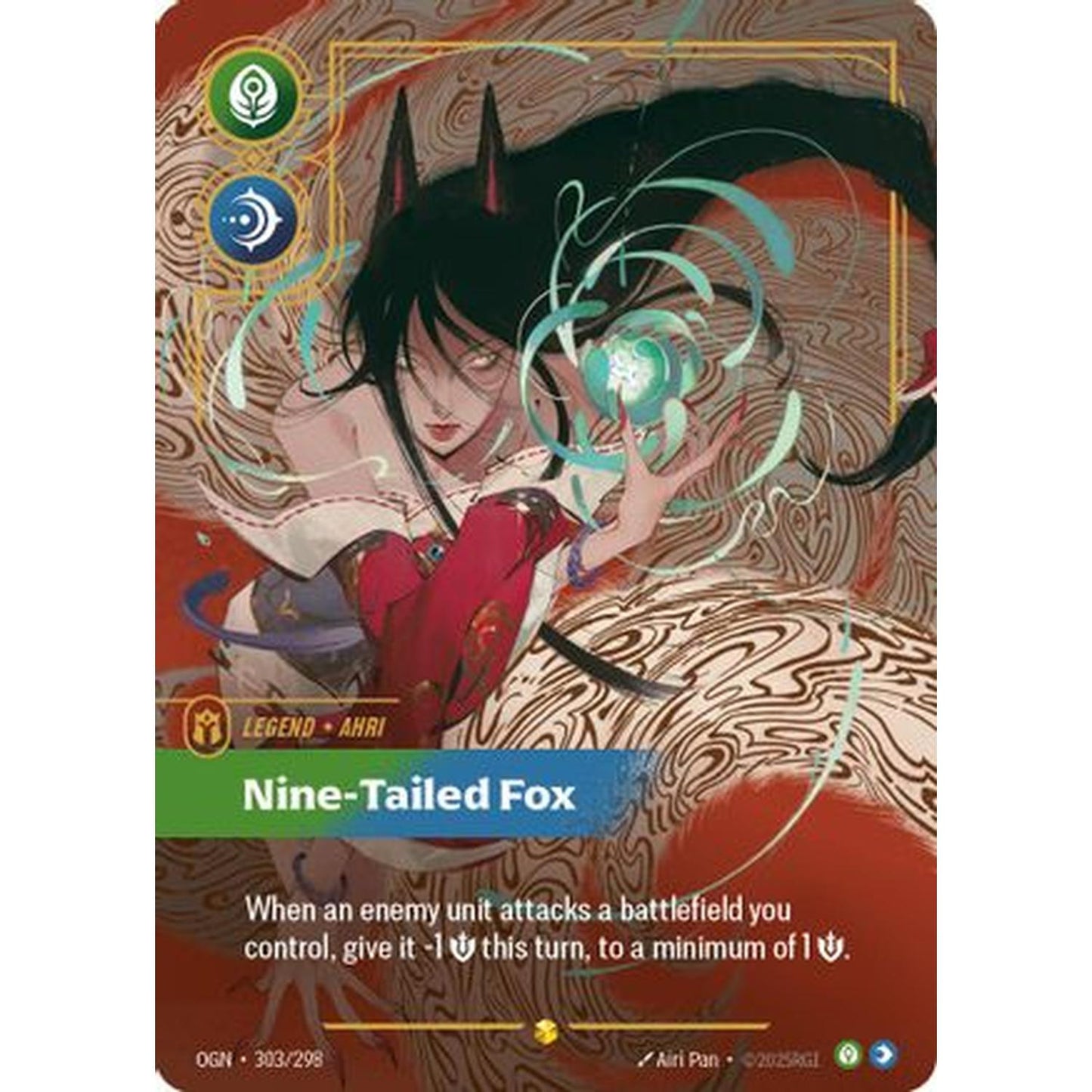 Ahri - Nine-Tailed Fox (Showcase) (303/298) [Origins] Foil