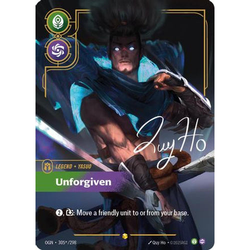 Yasuo - Unforgiven (Signature) (305*/298) [Origins] Foil