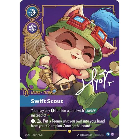 Teemo - Swift Scout (Signature) (307*/298) [Origins] Foil