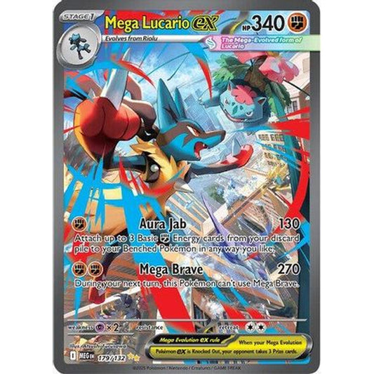 Mega Lucario ex 179/132 [ME01 Mega Evolution]  - Holofoil
