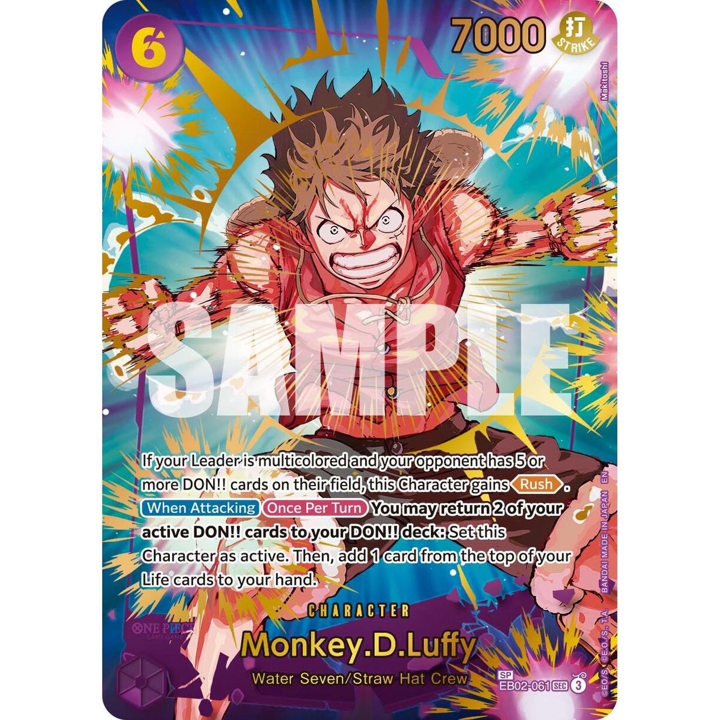 Monkey.D.Luffy - EB02-061 (SP) (EB02-061) [Premium Booster -The Best- Vol. 2]  Foil