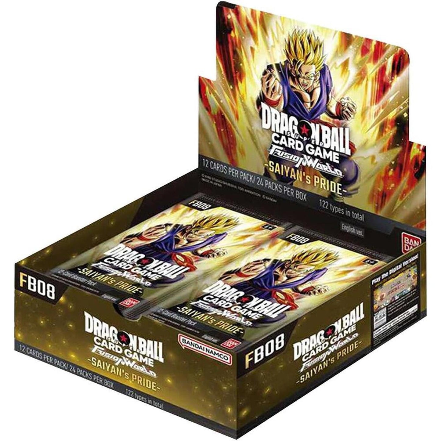 Dragon Ball Super Tcg: Fusion World 08 Saiyan's Pride Booster Box (Fb08)
