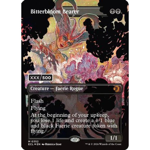 Bitterbloom Bearer (Borderless) (Serial Numbered) [Lorwyn Eclipsed] Foil