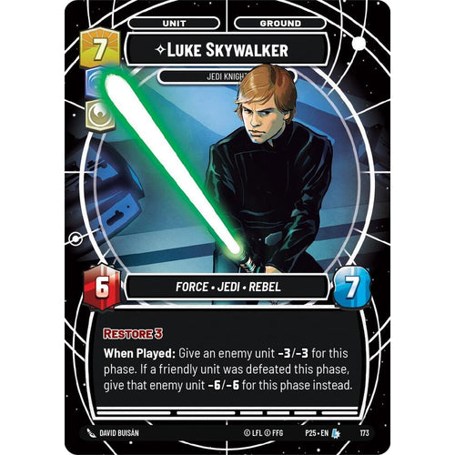 Luke Skywalker - Jedi Knight (173) (173) [Sector and Regional Promos: Season 1]