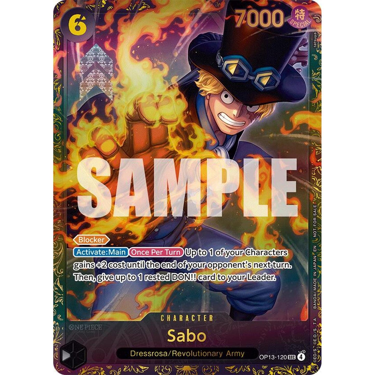 Sabo (Store Treasure Cup 2025) (OP13-120) [One Piece Promotion Cards]  Foil